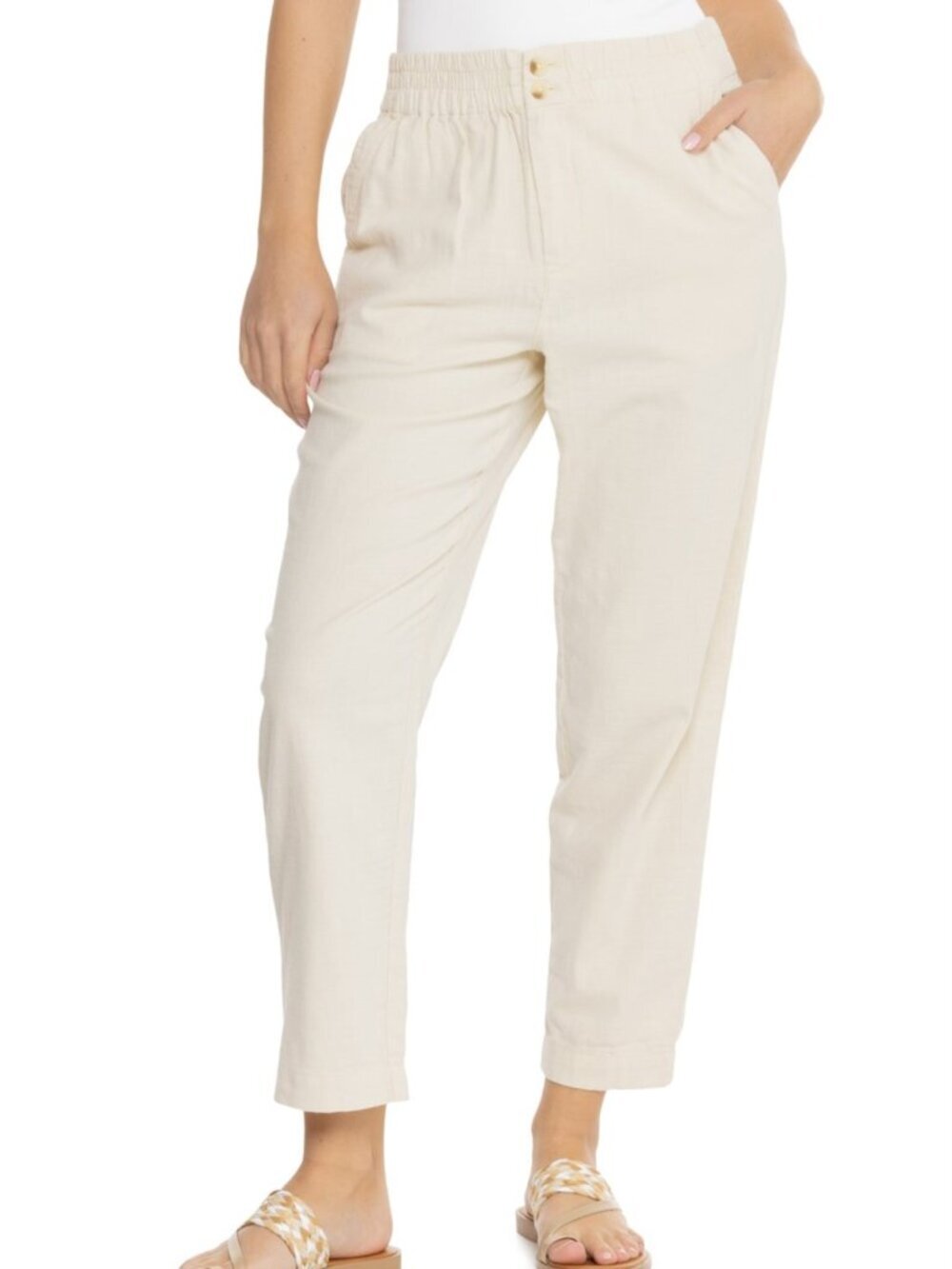Marine Layer Elle Pull-On Pants in Fog